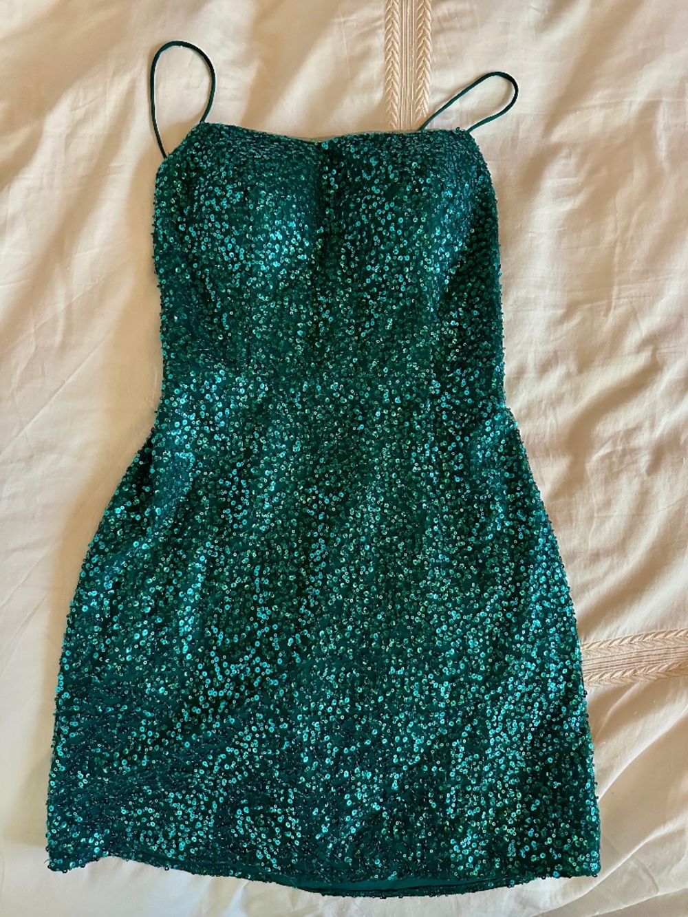 Sequin backless dress